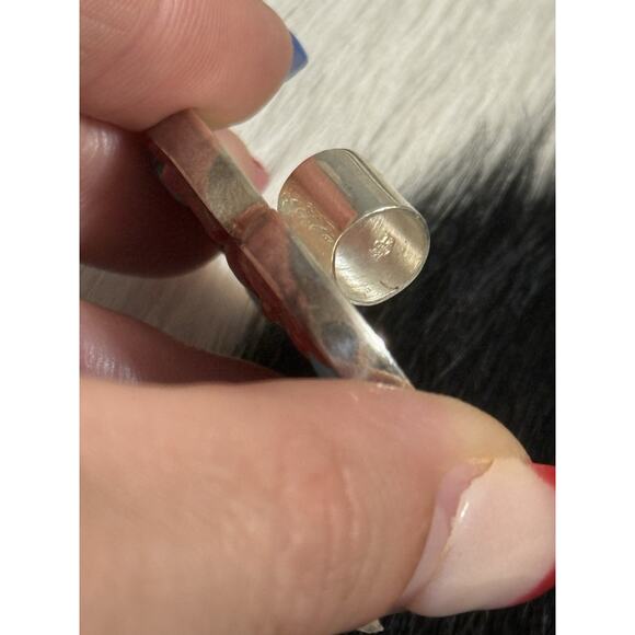 Sterling Jay King DTR Red Coral Turquoise Cobblestone Heart Pendant Earrings Set - Picture 6 of 14